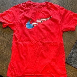 Nike Kids Red American Flag Graphic Tee